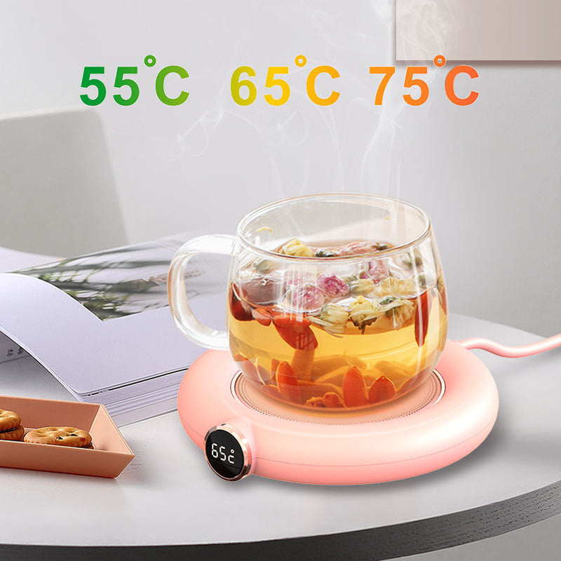 Cup Warmer Pad USB Adjustable Heat Plate with LED Display