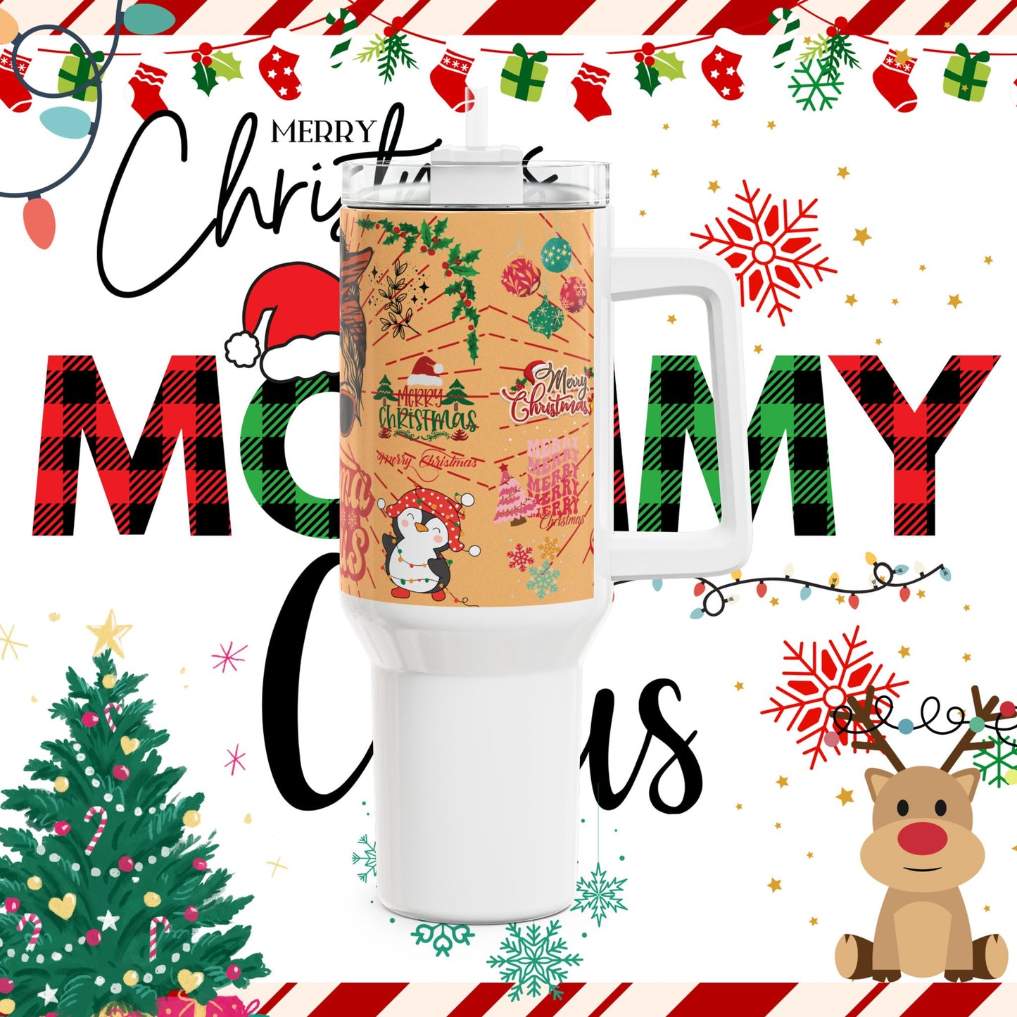 Mama Claus Tumbler, 40oz