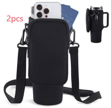 Slok Water Bottle Carrier Bag, Compatible With 40oz Tumbler With Simple Adjustable Strap