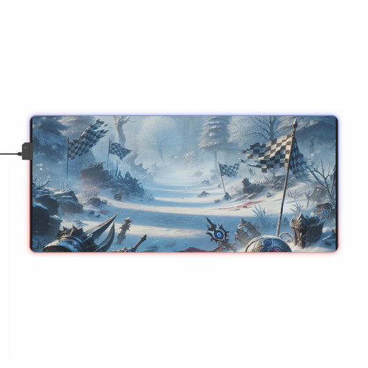 *Snowy Path* - LED Gaming Mouse Pad